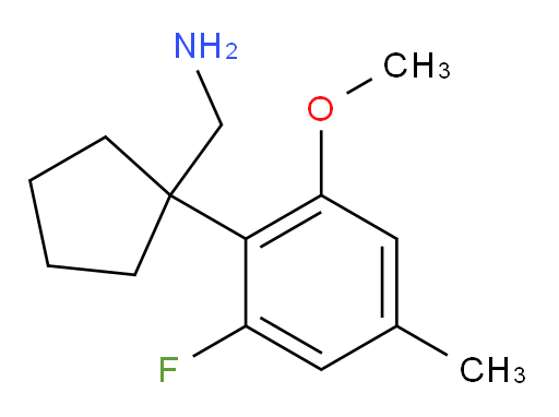 [1-(2-fluoro-6-methoxy-4-methylphenyl)cyclopentyl]methanamine