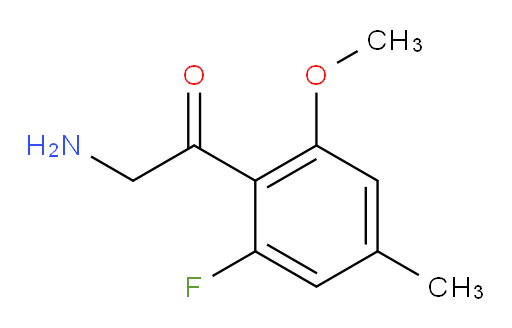 2-amino-1-(2-fluoro-6-methoxy-4-methylphenyl)ethan-1-one