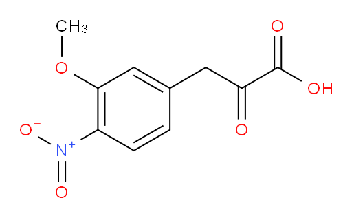 3-(3-methoxy-4-nitrophenyl)-2-oxopropanoic acid