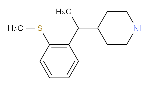 4-{1-[2-(methylsulfanyl)phenyl]ethyl}piperidine