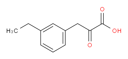 3-(3-ethylphenyl)-2-oxopropanoic acid