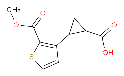 2-[2-(methoxycarbonyl)thiophen-3-yl]cyclopropane-1-carboxylic acid