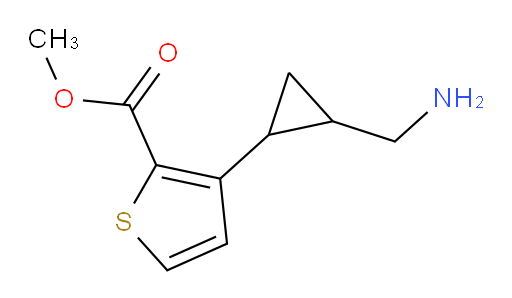methyl 3-[2-(aminomethyl)cyclopropyl]thiophene-2-carboxylate