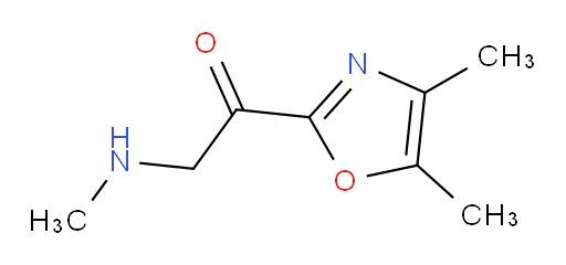 1-(dimethyl-1,3-oxazol-2-yl)-2-(methylamino)ethan-1-one
