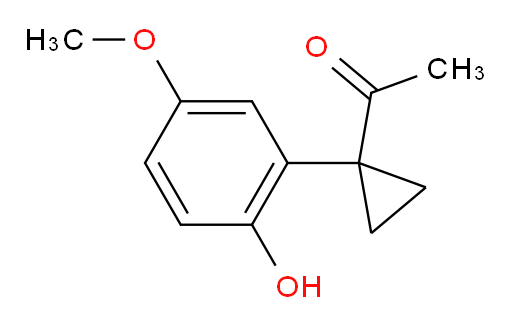 1-[1-(2-hydroxy-5-methoxyphenyl)cyclopropyl]ethan-1-one