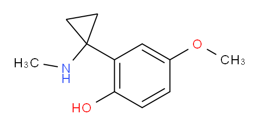 4-methoxy-2-[1-(methylamino)cyclopropyl]phenol