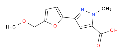 3-[5-(methoxymethyl)furan-2-yl]-1-methyl-1H-pyrazole-5-carboxylic acid