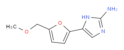 5-[5-(methoxymethyl)furan-2-yl]-1H-imidazol-2-amine