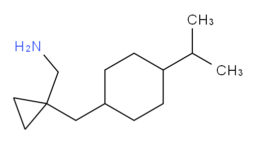 (1-{[4-(propan-2-yl)cyclohexyl]methyl}cyclopropyl)methanamine