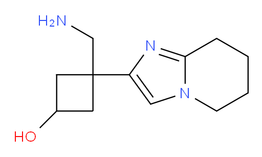 3-(aminomethyl)-3-{5H,6H,7H,8H-imidazo[1,2-a]pyridin-2-yl}cyclobutan-1-ol