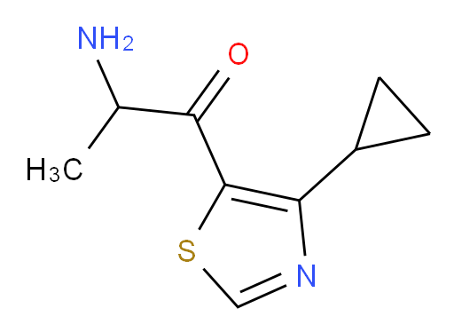 2-amino-1-(4-cyclopropyl-1,3-thiazol-5-yl)propan-1-one