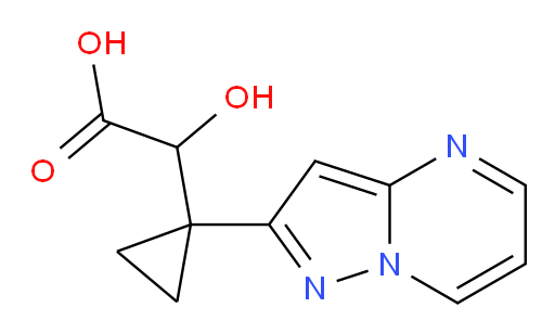 2-hydroxy-2-(1-{pyrazolo[1,5-a]pyrimidin-2-yl}cyclopropyl)acetic acid