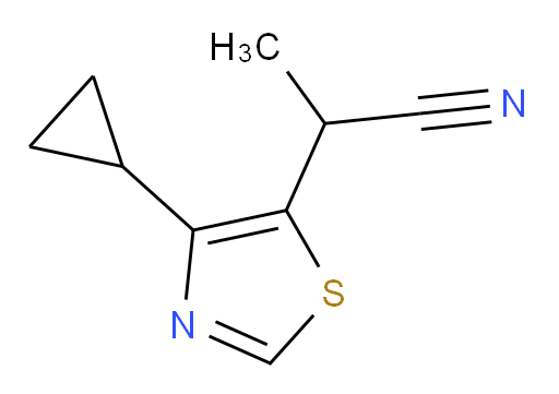 2-(4-cyclopropyl-1,3-thiazol-5-yl)propanenitrile