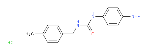 1-(4-aminophenyl)-3-[(4-methylphenyl)methyl]urea hydrochloride
