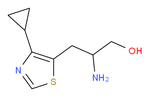 2-amino-3-(4-cyclopropyl-1,3-thiazol-5-yl)propan-1-ol