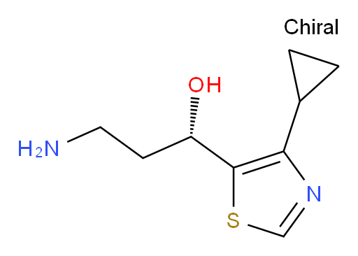 (1S)-3-amino-1-(4-cyclopropyl-1,3-thiazol-5-yl)propan-1-ol