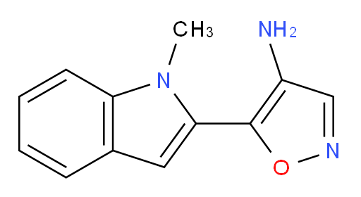 5-(1-methyl-1H-indol-2-yl)-1,2-oxazol-4-amine