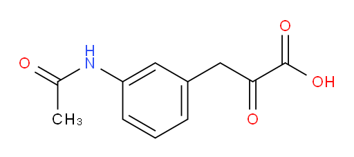 3-(3-acetamidophenyl)-2-oxopropanoic acid