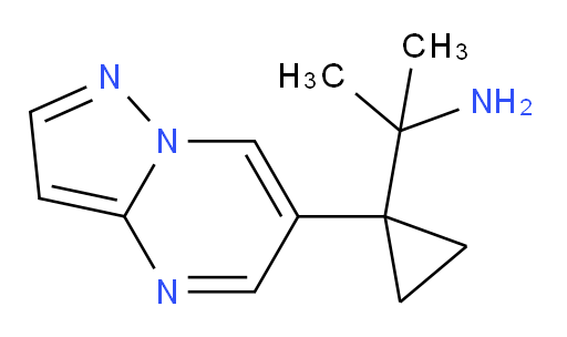 2-(1-{pyrazolo[1,5-a]pyrimidin-6-yl}cyclopropyl)propan-2-amine