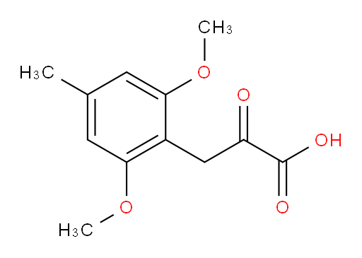 3-(2,6-dimethoxy-4-methylphenyl)-2-oxopropanoic acid