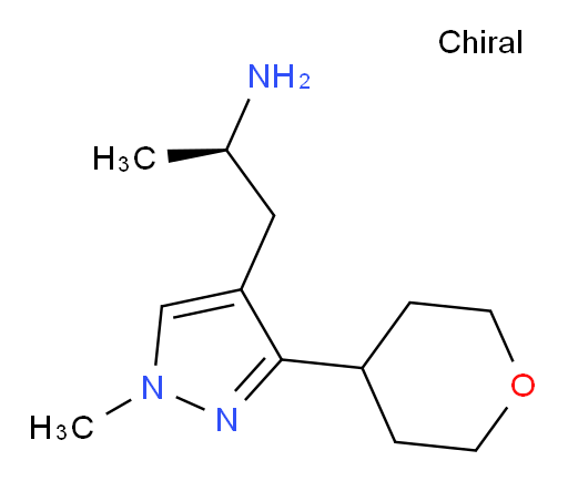 (2R)-1-[1-methyl-3-(oxan-4-yl)-1H-pyrazol-4-yl]propan-2-amine