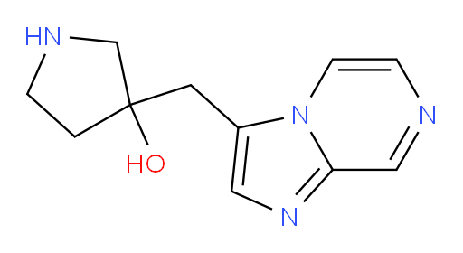 3-({imidazo[1,2-a]pyrazin-3-yl}methyl)pyrrolidin-3-ol