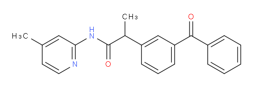 2-(3-benzoylphenyl)-N-(4-methylpyridin-2-yl)propanamide