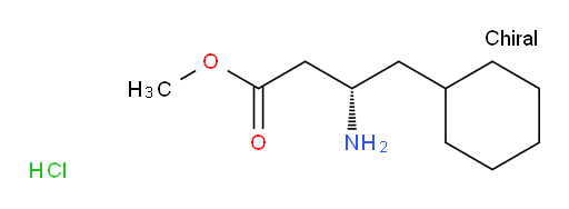 methyl (3S)-3-amino-4-cyclohexylbutanoate hydrochloride