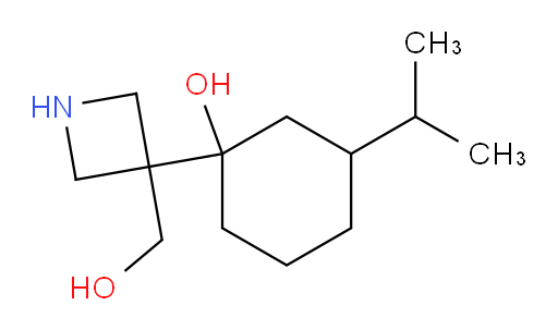 1-[3-(hydroxymethyl)azetidin-3-yl]-3-(propan-2-yl)cyclohexan-1-ol