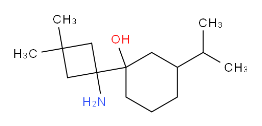1-(1-amino-3,3-dimethylcyclobutyl)-3-(propan-2-yl)cyclohexan-1-ol
