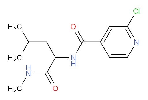 2-[(2-chloropyridin-4-yl)formamido]-N,4-dimethylpentanamide