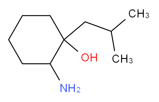 2-amino-1-(2-methylpropyl)cyclohexan-1-ol