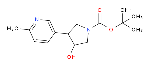 tert-butyl 3-hydroxy-4-(6-methylpyridin-3-yl)pyrrolidine-1-carboxylate