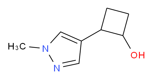 2-(1-methyl-1H-pyrazol-4-yl)cyclobutan-1-ol