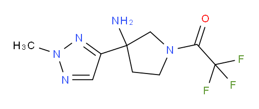 1-[3-amino-3-(2-methyl-2H-1,2,3-triazol-4-yl)pyrrolidin-1-yl]-2,2,2-trifluoroethan-1-one