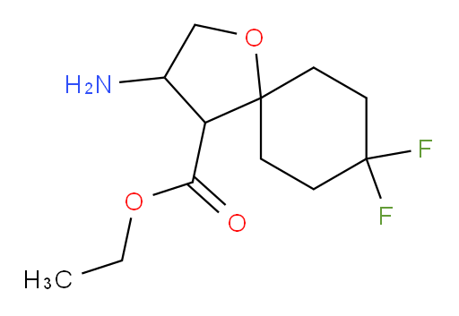 ethyl 3-amino-8,8-difluoro-1-oxaspiro[4.5]decane-4-carboxylate