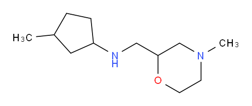3-methyl-N-[(4-methylmorpholin-2-yl)methyl]cyclopentan-1-amine