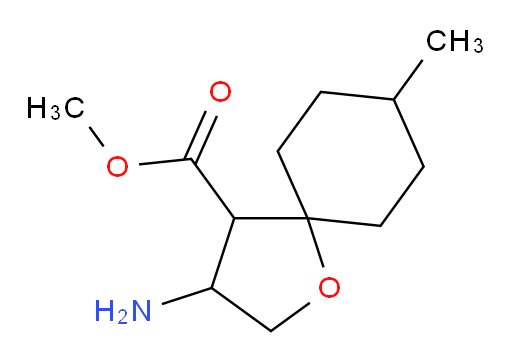 methyl 3-amino-8-methyl-1-oxaspiro[4.5]decane-4-carboxylate