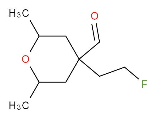 4-(2-fluoroethyl)-2,6-dimethyloxane-4-carbaldehyde