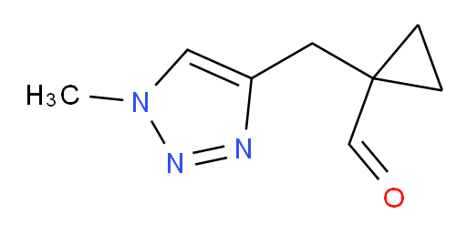 1-[(1-methyl-1H-1,2,3-triazol-4-yl)methyl]cyclopropane-1-carbaldehyde