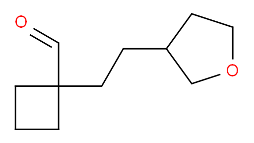 1-[2-(oxolan-3-yl)ethyl]cyclobutane-1-carbaldehyde