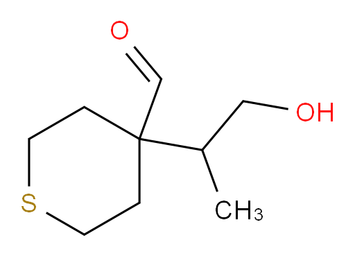 4-(1-hydroxypropan-2-yl)thiane-4-carbaldehyde