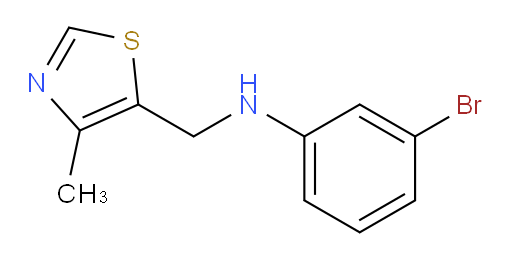 3-bromo-N-[(4-methyl-1,3-thiazol-5-yl)methyl]aniline
