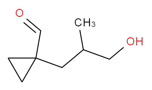 1-(3-hydroxy-2-methylpropyl)cyclopropane-1-carbaldehyde