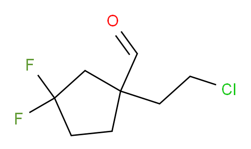 1-(2-chloroethyl)-3,3-difluorocyclopentane-1-carbaldehyde