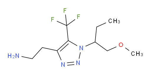 2-[1-(1-methoxybutan-2-yl)-5-(trifluoromethyl)-1H-1,2,3-triazol-4-yl]ethan-1-amine