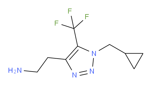 2-[1-(cyclopropylmethyl)-5-(trifluoromethyl)-1H-1,2,3-triazol-4-yl]ethan-1-amine