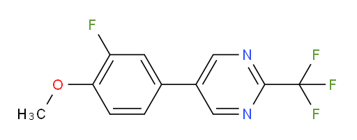 5-(3-fluoro-4-methoxyphenyl)-2-(trifluoromethyl)pyrimidine