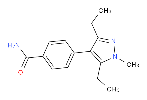 4-(3,5-diethyl-1-methyl-1H-pyrazol-4-yl)benzamide