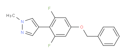 4-[4-(benzyloxy)-2,6-difluorophenyl]-1-methyl-1H-pyrazole